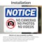 Signmission No Cameras No Photos No Videos Sign With Symbol, 10 in W x Rectangle, Vinyl Decal OS-2PACK-NS-D-710-L-14402 - alternate 5